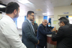 بازدید سرپرست معاونت بهداشتی از بخش اورژانس بیمارستان مهر خنداب
