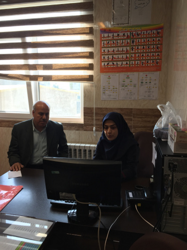 بازدید معاون اجرایی مرکز بهداشت استان مرکزی از مرکز جامع سلامت شهری شهید کاشفی، شهرستان اشتیان، استان مرکزی، ۲۶ مهر ماه