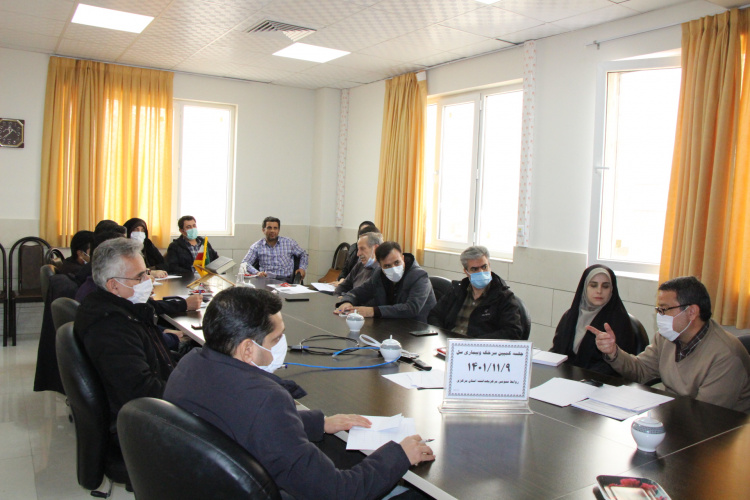 جلسه کمپین سرخک و بیماری سل، سالن جلسات مرکز بهداشت استان مرکزی، ۹ بهمن ماه