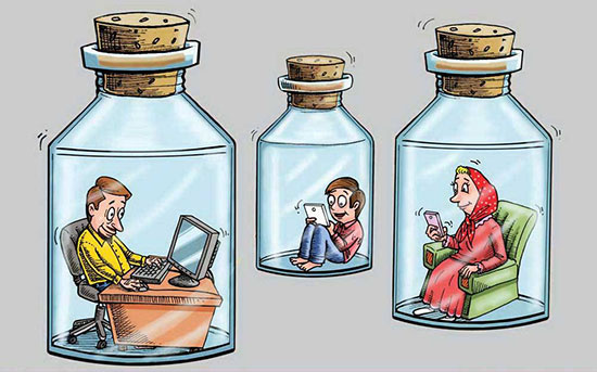 نقش شبکه های اجتماعی در ارتباط های درون خانوادگی+ فیلم